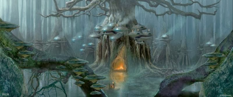 Illustration for article titled Concept art of the Rock Troll realm that was cut from Thor